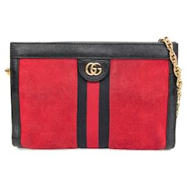 Gucci Ophidia 503877 Damen Schultertasche aus Leder und Wildleder
