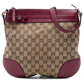 Borsa a tracolla Mayfair in tela GG beige di Gucci