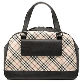 Borsa in tela Nova Check beige di Burberry
