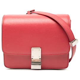 Celine Rosso Piccola Borsa in Pelle di Vitello Classica - Céline