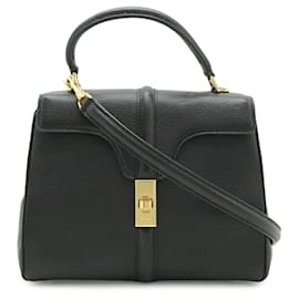 Celine 16 Seize kleine Handtasche aus schwarzem Leder - Céline