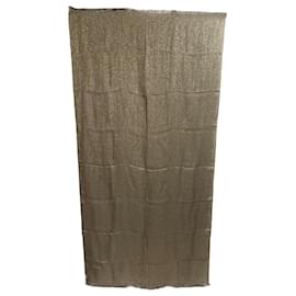 Sciarpa con bordi sfrangiati Brunello Cucinelli in cashmere dorato