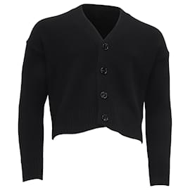 Kurzer Cardigan AMI Paris aus schwarzer Merinowolle - Ami