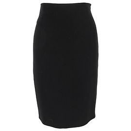 Gonna a matita midi in lana nera della collezione Ralph Lauren