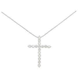 Autre Marque Diamant-Halskette aus Weißgold Au750