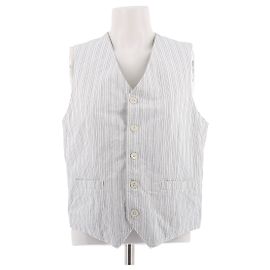 Autre Marque Chaqueta AIAYU a rayas blanca de algodón M