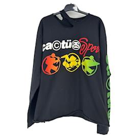 Autre Marque T-shirt in cotone nero STUSSY