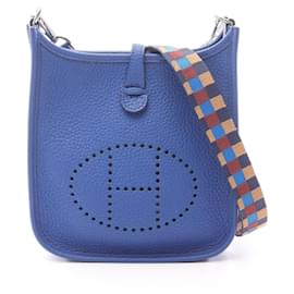 Hermès Borsa a Spalla Hermes Evelyne Amazon TPM Blu Reale