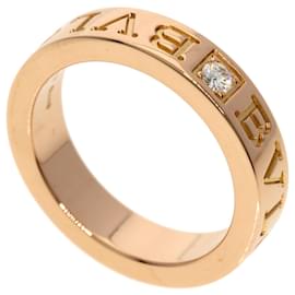 Bvlgari Double Logo Diamantring aus 18K Roségold - Bulgari