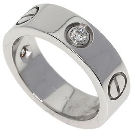 Cartier Love Ring aus Weißgold mit Diamanten