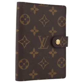 LOUIS VUITTON Monogram Agenda PM Day Planner Cover R20005 LV Auth ARZ923