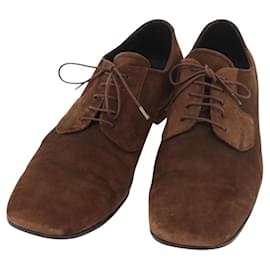 PRADA Anzugschuhe aus Wildleder 9 Braun Auth 174631A