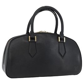 LOUIS VUITTON Epi jasmine Handtasche Schwarz M52852 LV Auth AMZ065