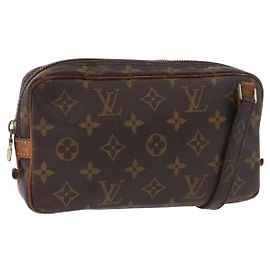 LOUIS VUITTON Monogram Marly Bandouliere Schultertasche M51828 LV Auth ARZ828