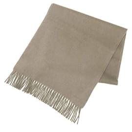 Hermès Sciarpa in cashmere Unie Brod'ee HERMES