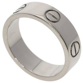 Anel Cartier Love em ouro branco 18K