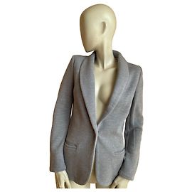 Autre Marque ✨ Blazer azzurro chiaro strutturato con colletto a scialle – Marie Sixtine – Taglia S