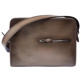 Autre Marque Borsa in Pelle Grigia NON FIRMATA - 103436