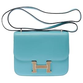 Bolso HERMES Constance de Cuero Azul - 103444 - Hermès