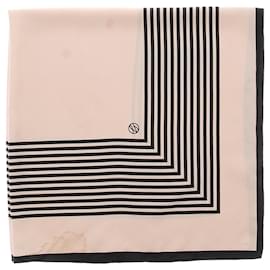 Creme- und schwarze Seidenschal - Autre Marque