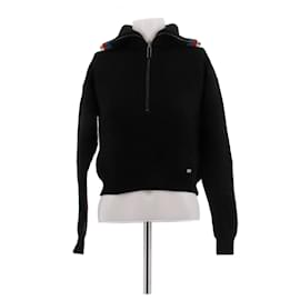 Schwarzer Wollpullover mit Reißverschluss - Sonia Rykiel