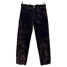 Massimo Dutti Hose aus braunem Samt