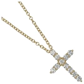 Collana XS Cross in Oro Giallo 18K di Tiffany & Co.