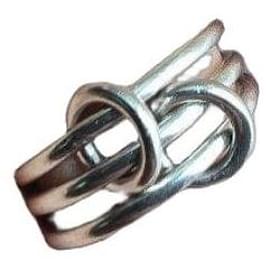 Silberring mit verwobenen Knoten - Autre Marque