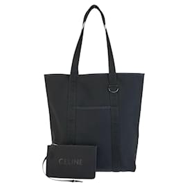 Céline Sac cabas vertical en toile Celine