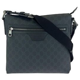 Borsa a tracolla in tela GG Supreme e pelle Gucci