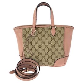 Borsa tote in tela GG in pelle Gucci