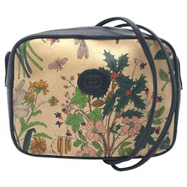 Borsa a Spalla in Tela Flora Vintage Gucci