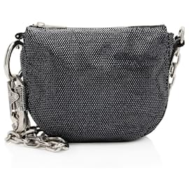 Borsa a Spalla Mini Crystal Knight in Camoscio Burberry
