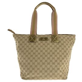 Gucci GG Canvas Sherry Line Tote Bag