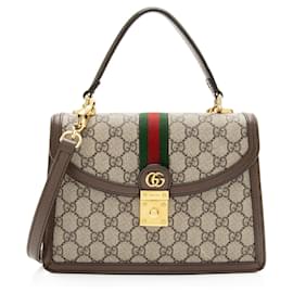 Gucci GG Supreme Ophidia Padlock Medium Borsa a Mano