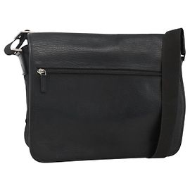 Borsa a Spalla Salvatore Ferragamo in Nylon Pelle Nera Argento Autentica 174702
