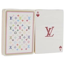 LOUIS VUITTON Cartes à Jouer Multicolores Noir Blanc LV Auth YKZ1173