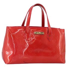LOUIS VUITTON Borsa a Mano Monogram Vernis Wilshire PM Rose Pop M93643 Auth YKZ1574