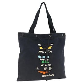 SAINT LAURENT Borsa Tote Kahala in Tela Blu Marina Auth YKZ306