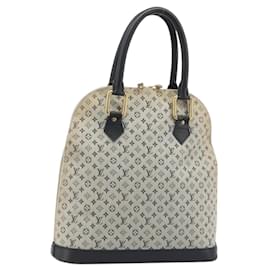 LOUIS VUITTON Mini Alma Alto Borsa a Mano Monogramma Blu M92202 LV Auth YKZ1590A