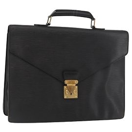 LOUIS VUITTON Epi Serviette Conseiller Borsa Business Nera M54422 LV Auth bs34303