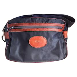 Borsa a spalla vintage Longchamp – Modello raro 'Camera' in pelle e nylon
