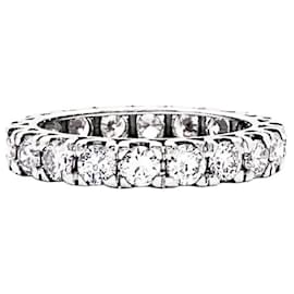 Autre Marque Vollbandring, Weißgold und Diamanten.