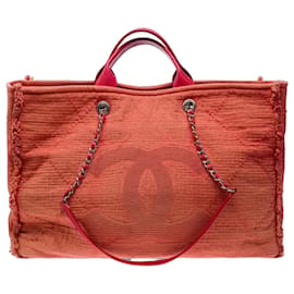 Borsa CHANEL Deauville in Tweed Rosso - 103429