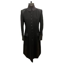 Manteau en laine gris Yves Saint Laurent (de Stefano Pilati 2011)