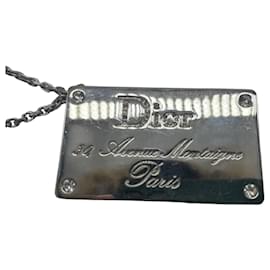 Dior Bag Charm Steel Silvery