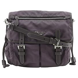 Borsa a spalla 2 in 1 in nylon e pelle BT0687 di Prada