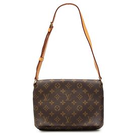 Louis Vuitton Musette Tango Marrone Monogramma con Manico Corto