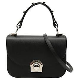 Borsa Arcade Saffiano Lux Nera di Prada