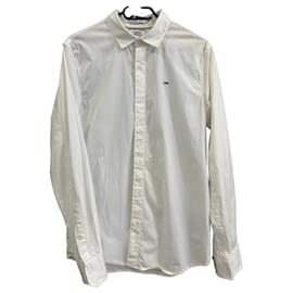 Camicia Tommy Jeans Bianca Slim Fit - Autre Marque